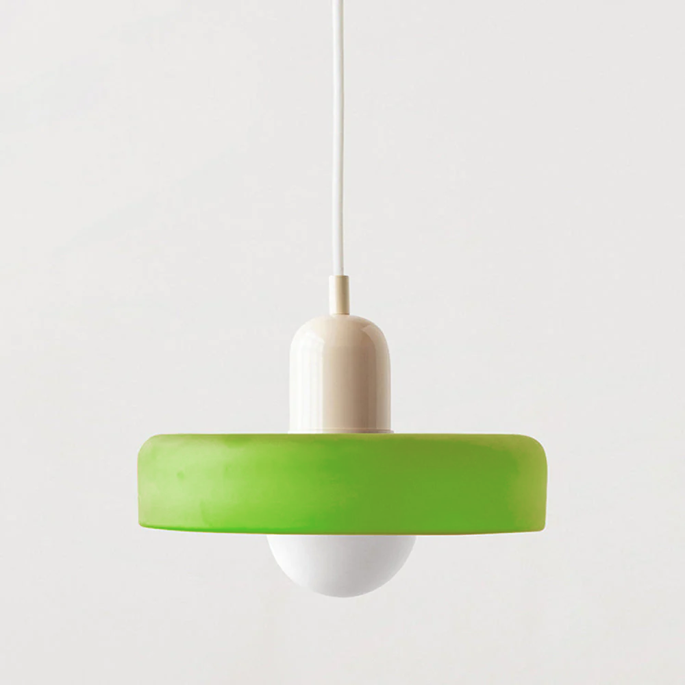 Contemporary Art Pendant Light Colored Glass Style Ceiling Lamp