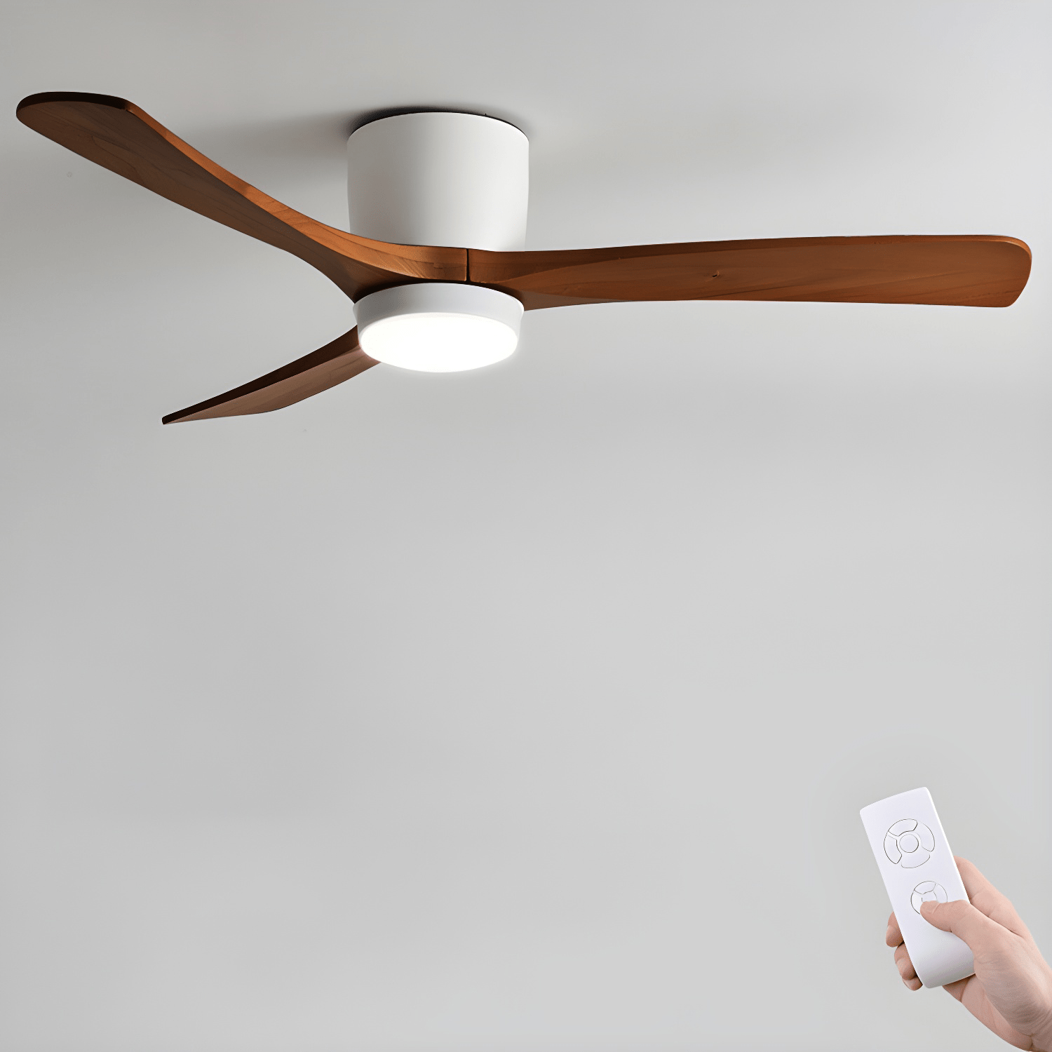 Modern Ceiling Fan with LED Light and Remote