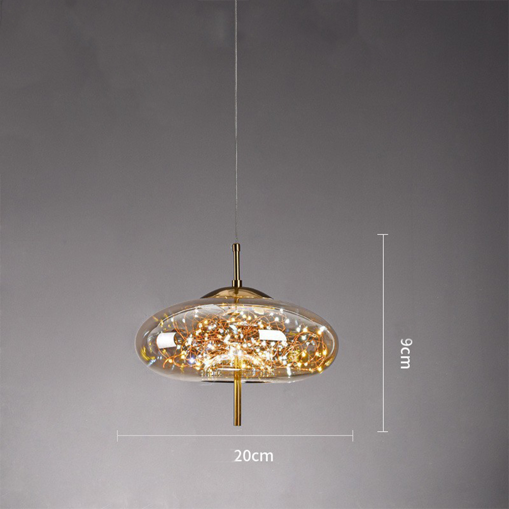 Contemporary Pendant Light LED Hanging Ceiling Fixture