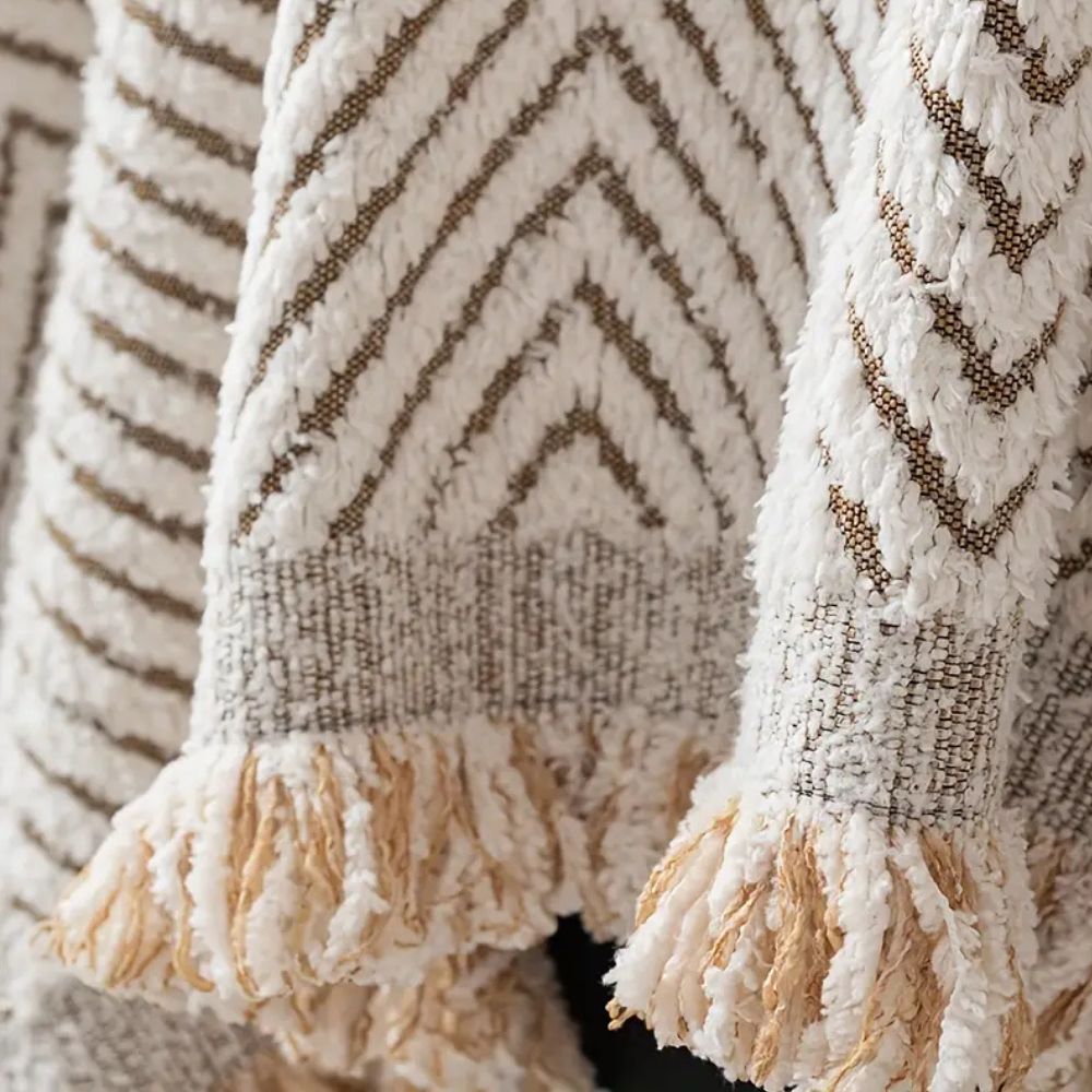 Modern Couch Protector with Herringbone Pattern