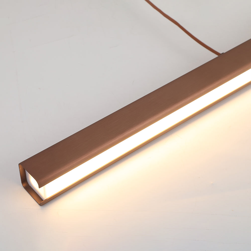 Modern Linear Pendant Light Adjustable LED Ceiling Fixture