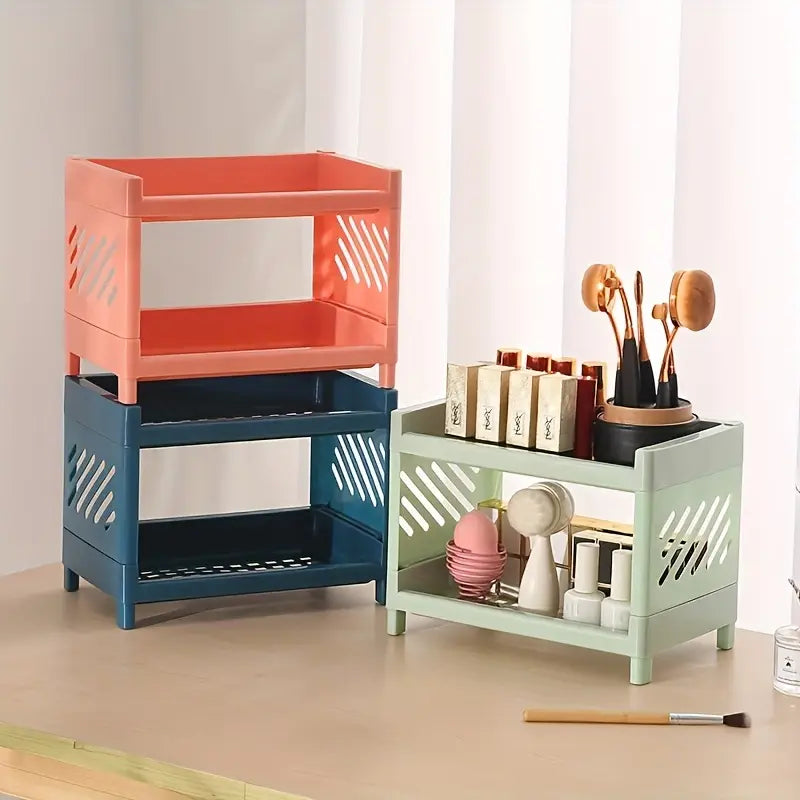 Multi-Purpose 2-Tier Organizer Shelf for Desk and Countertop