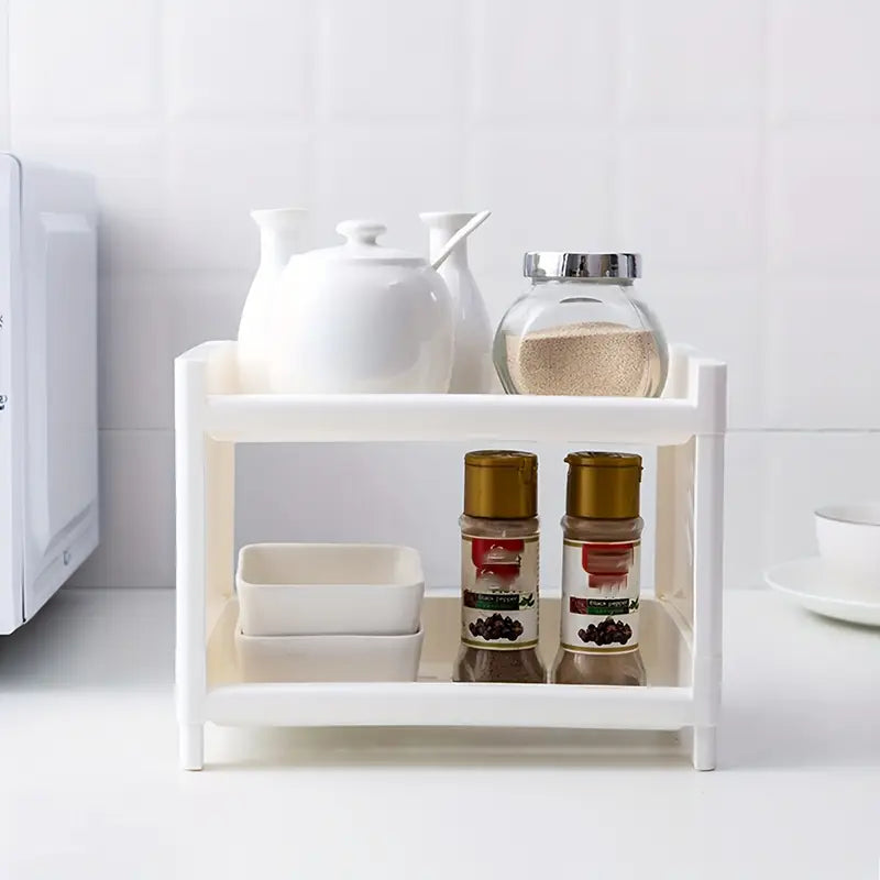 Multi-Purpose 2-Tier Organizer Shelf for Desk and Countertop