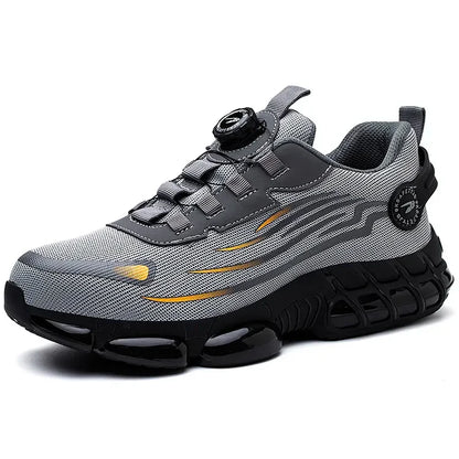 Men's Outdoor Safety Work Shoes with Steel Toe & Non-Slip Sole