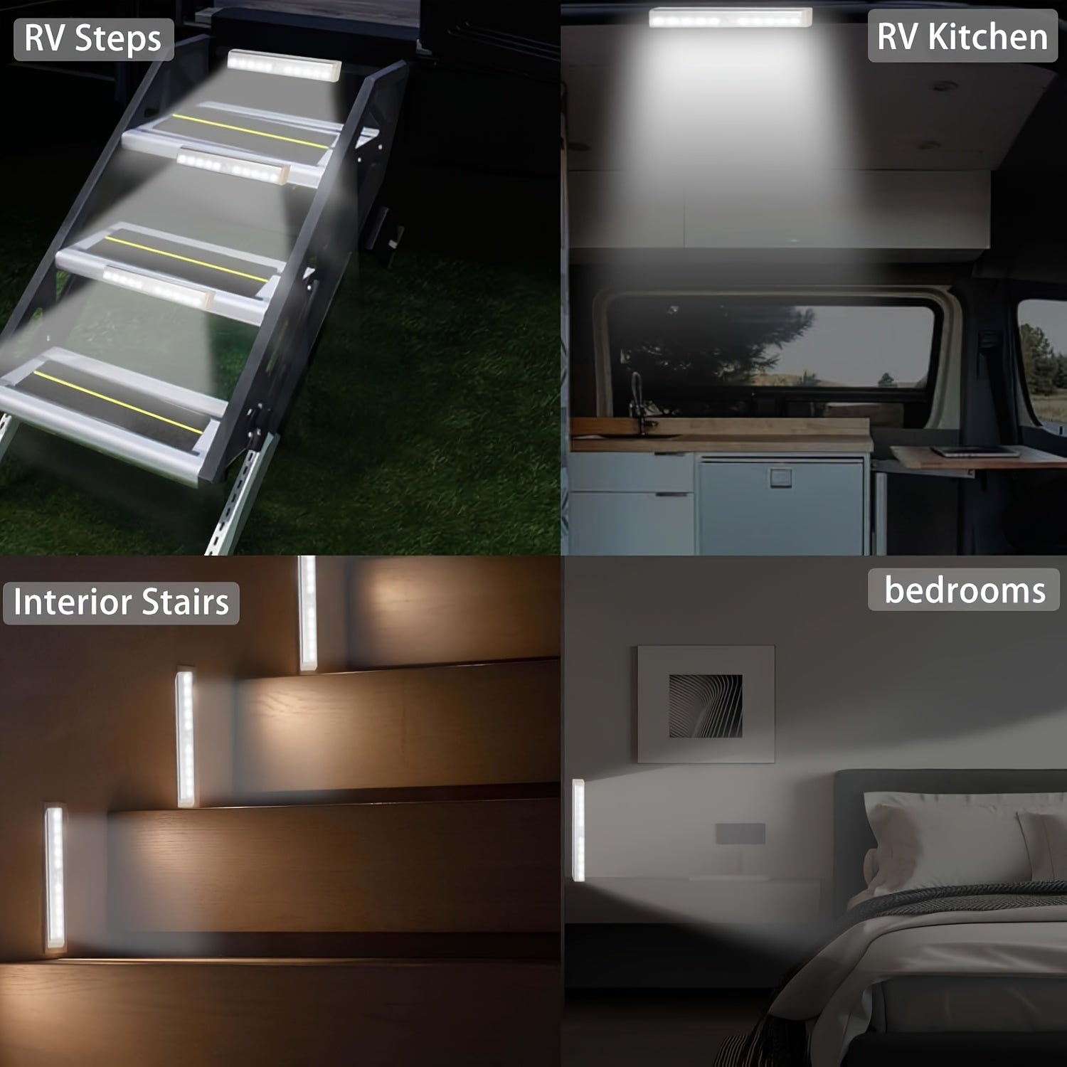 Wireless Motion-Activated LED Light Rechargeable Indoor Strip Light