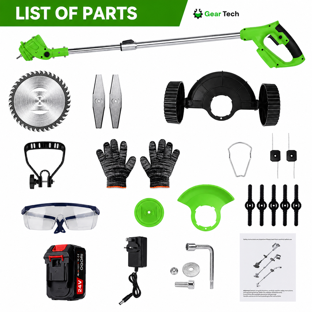 Adjustable Cordless Grass Trimmer for Garden Edges