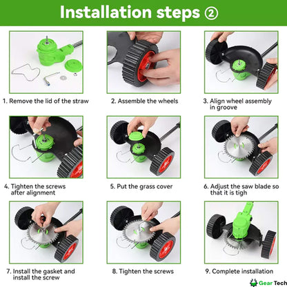 Adjustable Cordless Grass Trimmer for Garden Edges