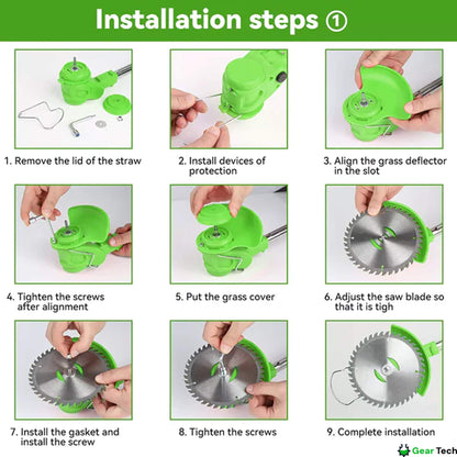 Adjustable Cordless Grass Trimmer for Garden Edges