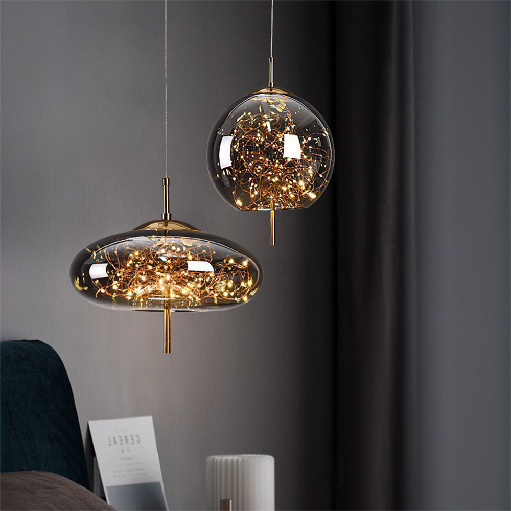 Contemporary Pendant Light LED Hanging Ceiling Fixture