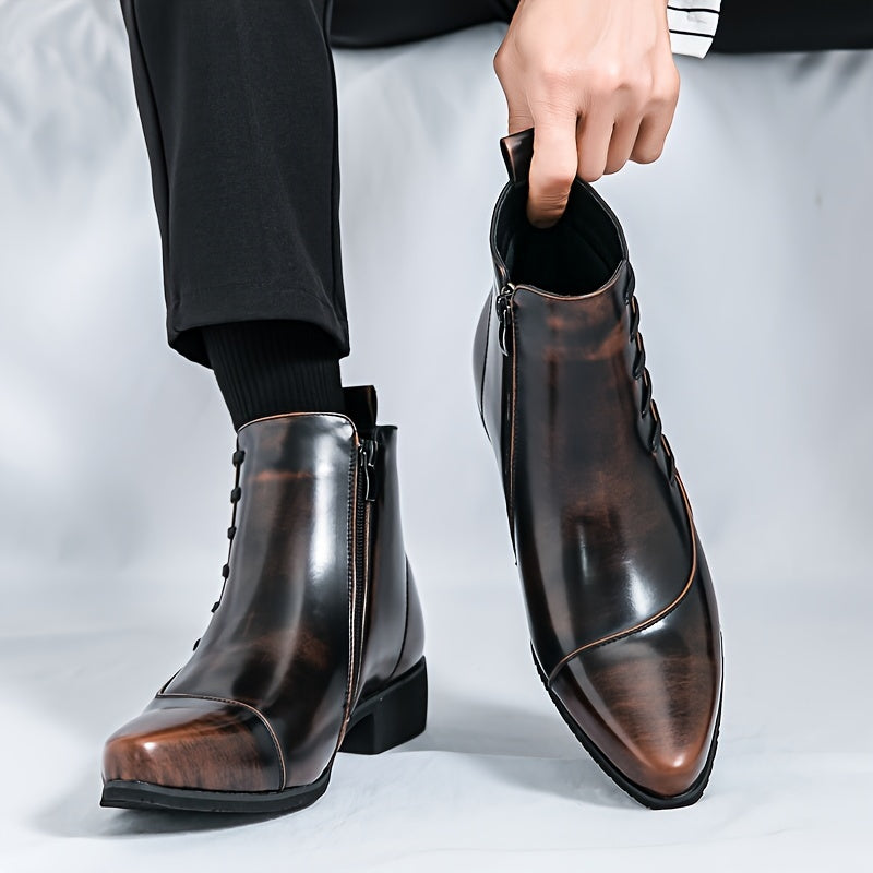 Men’s Classic Dress Boots For Formal And Smart Outfits With Sleek Design