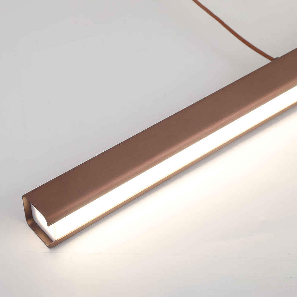 Modern Linear Pendant Light Adjustable LED Ceiling Fixture