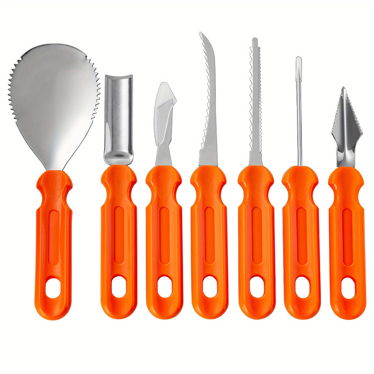 Outils et kit de sculpture de citrouille avec sac de rangement pour fournitures en acier inoxydable et ensemble de couteaux