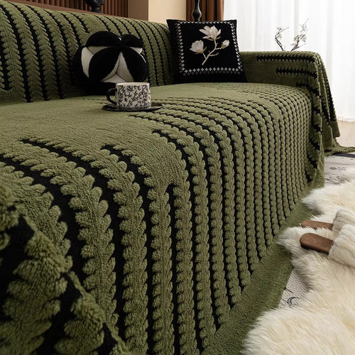 Decorative Tufted Sofa Throw with Cosy Texture
