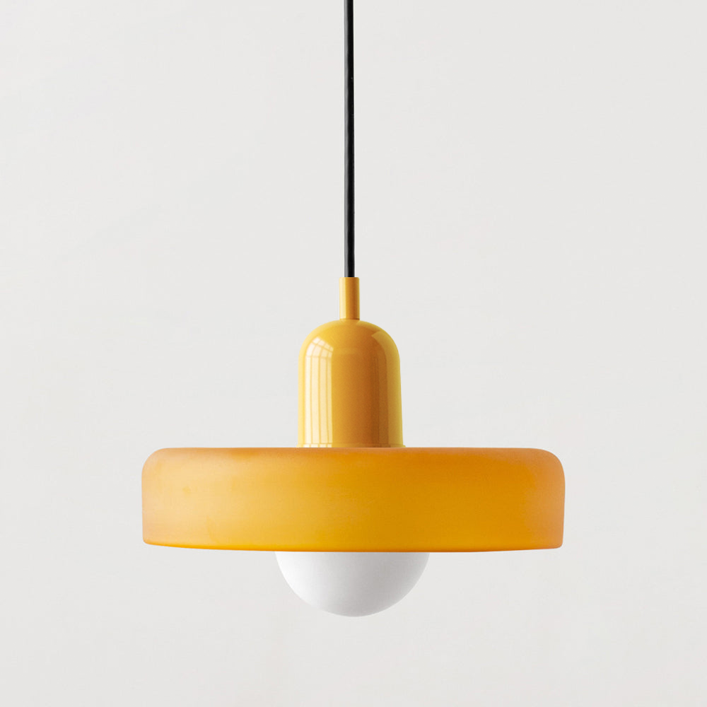 Contemporary Art Pendant Light Colored Glass Style Ceiling Lamp