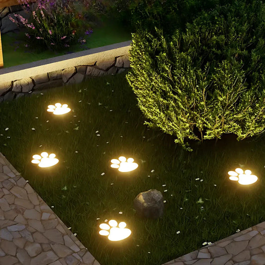 Animal Paw Pathway Light Eco‑Friendly Solar Garden Décor