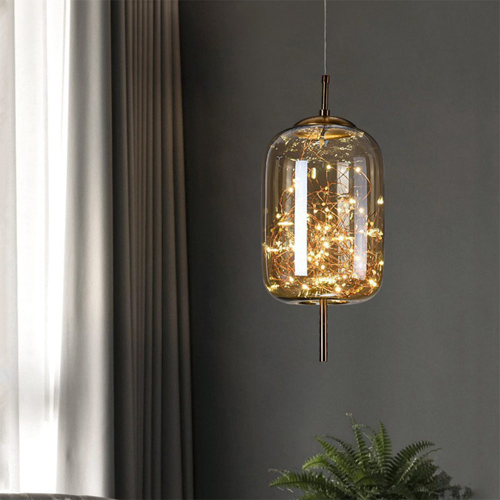 Contemporary Pendant Light LED Hanging Ceiling Fixture