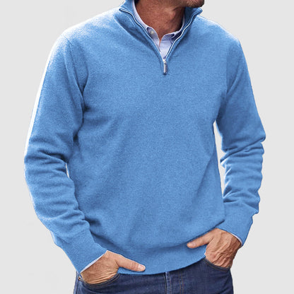 Men's Zip Sweater  Lightweight Everyday Layer with Timeless Appeal