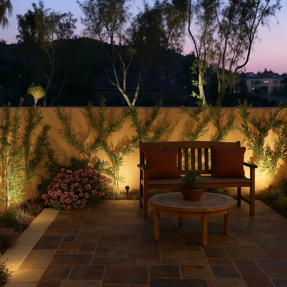 Outdoor Solar LED Garden Light Adjustable Waterproof Spotlight