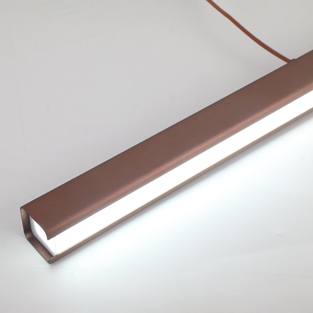 Modern Linear Pendant Light Adjustable LED Ceiling Fixture