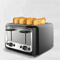 4 Slice Toaster Oven with Stainless Steel Top Dual Independent Controls and Cover Four - Image 9
