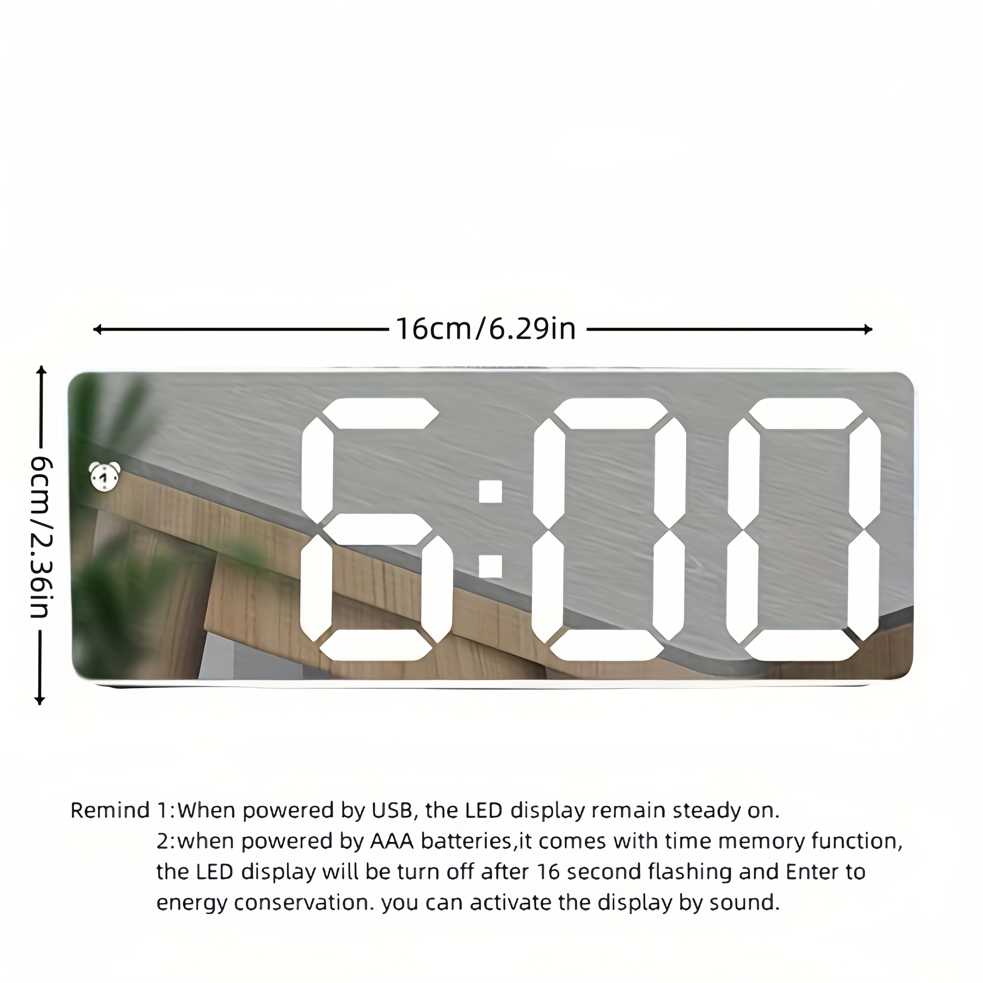 Digital Sunrise Alarm Clock Light Simulation with Snooze Function