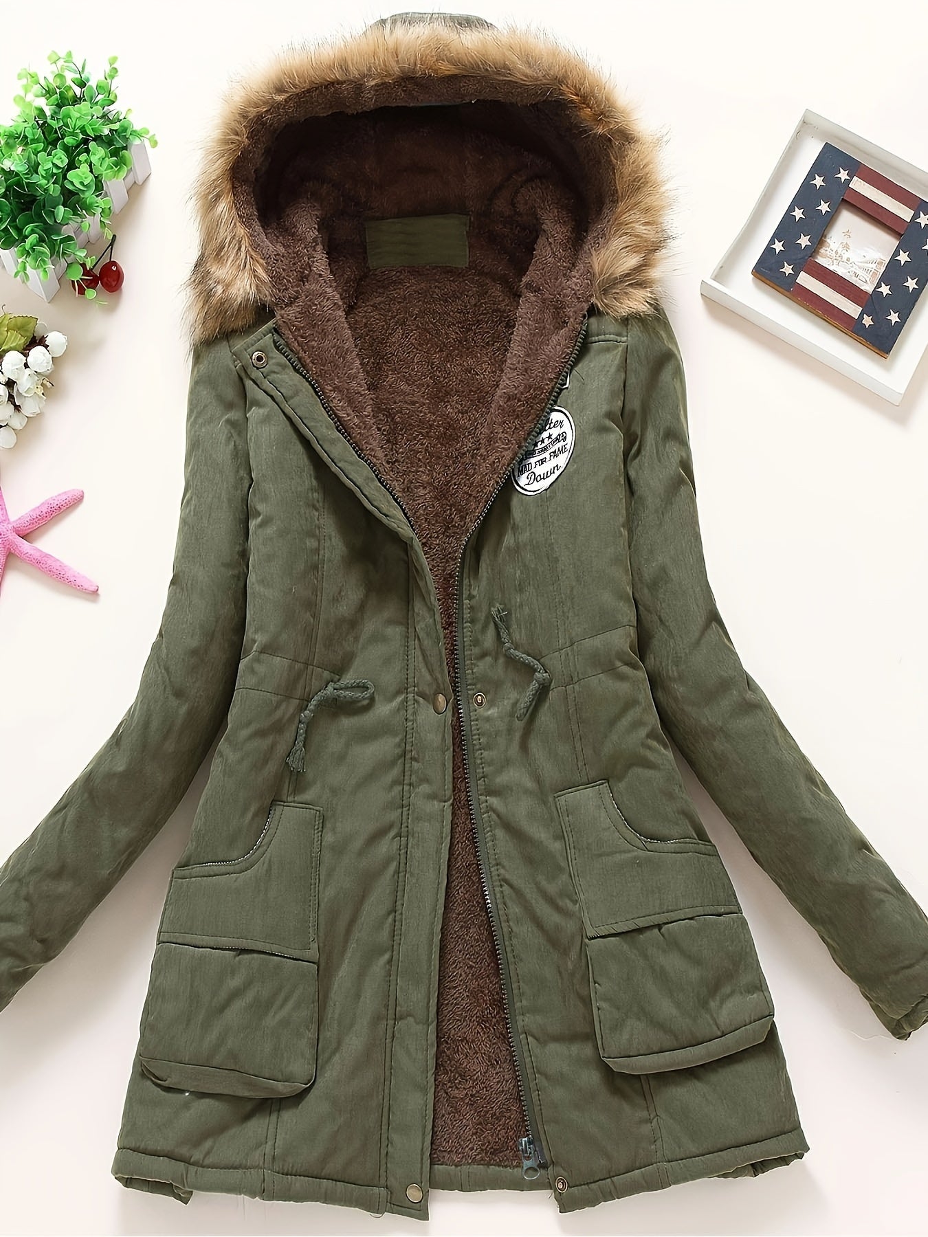 Women’s Winter Parka Jacket with Hood