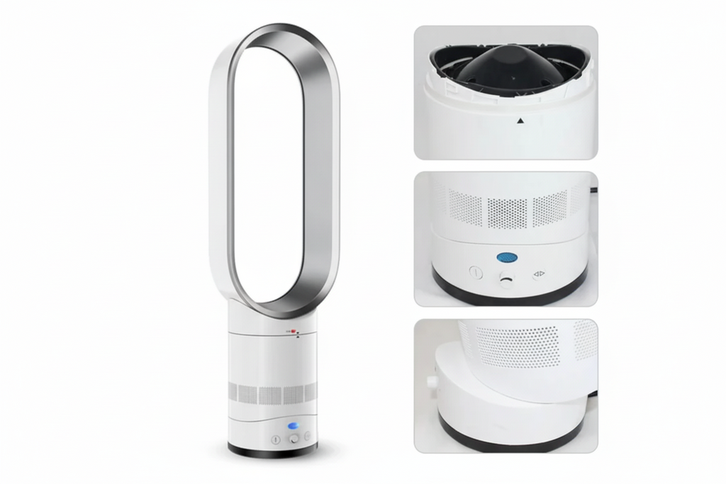 Safe & Stylish Bladeless Fan for Home Comfort