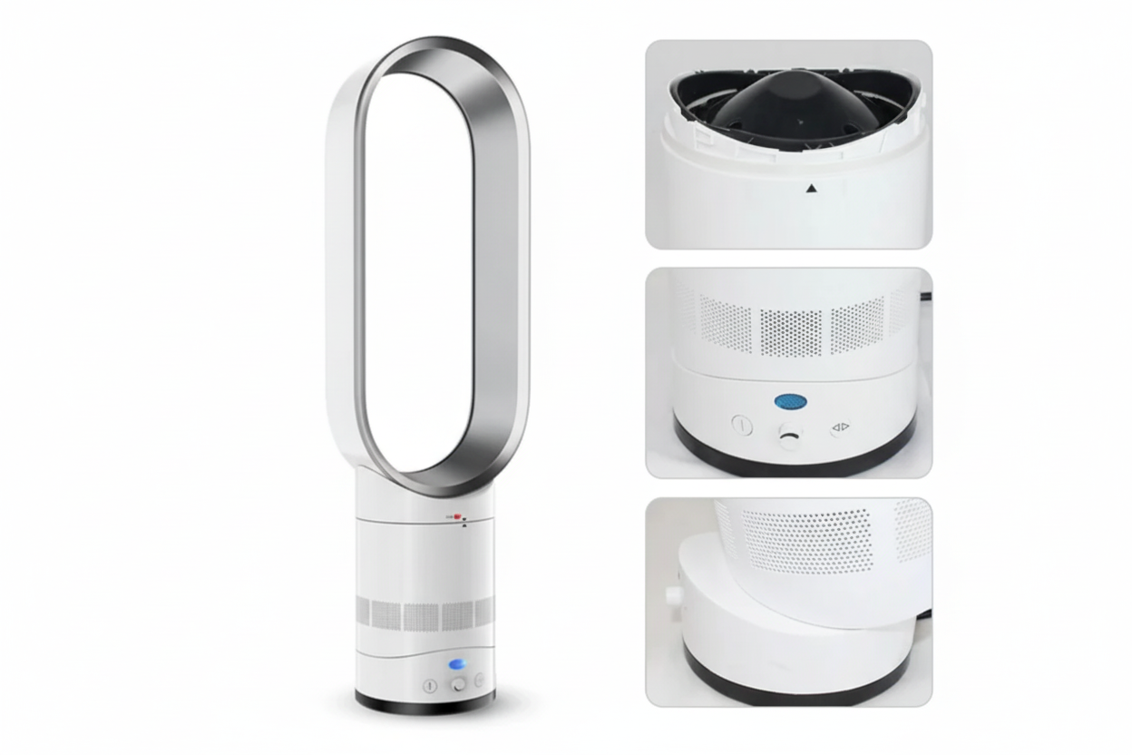 Safe & Stylish Bladeless Fan for Home Comfort