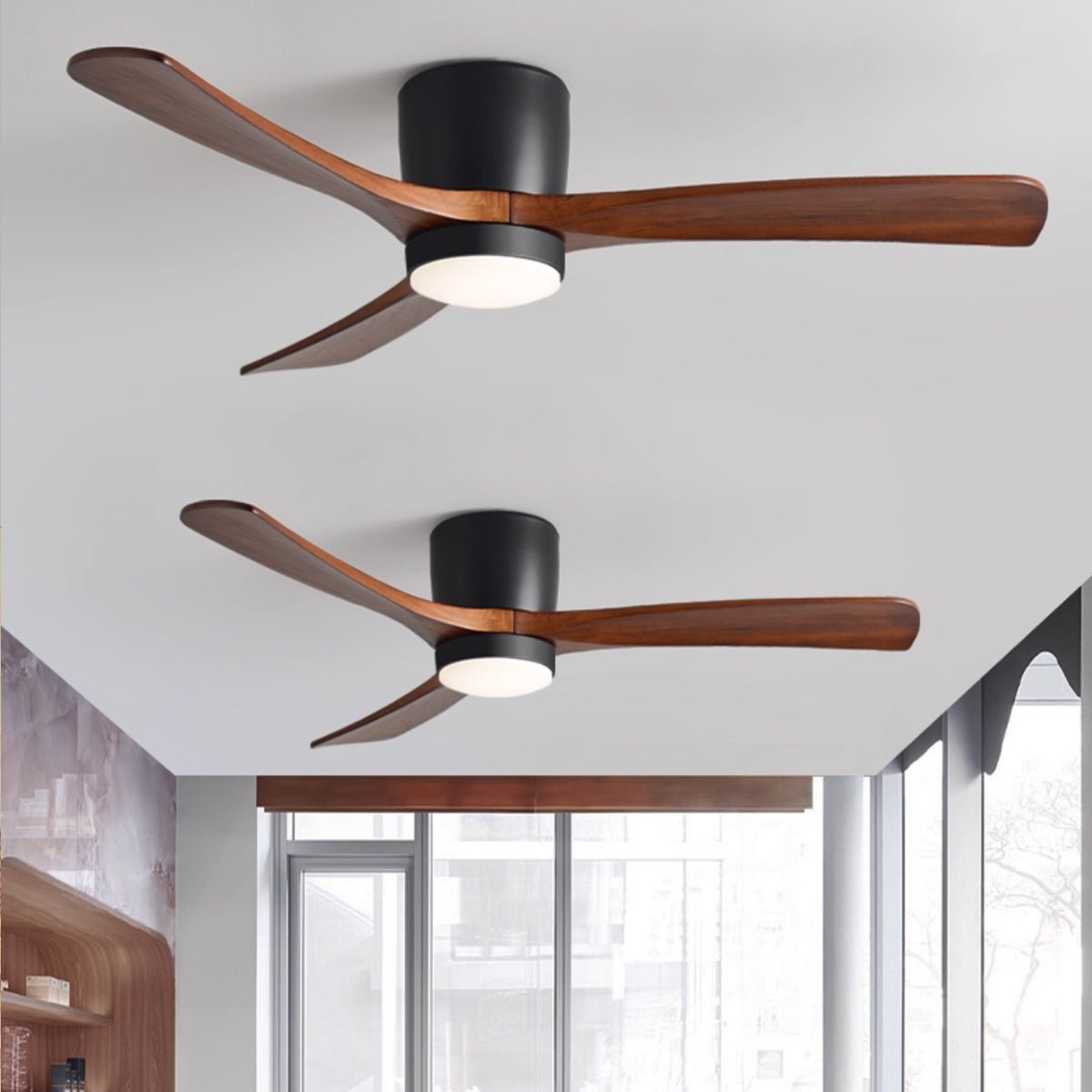 Modern Ceiling Fan with LED Light and Remote