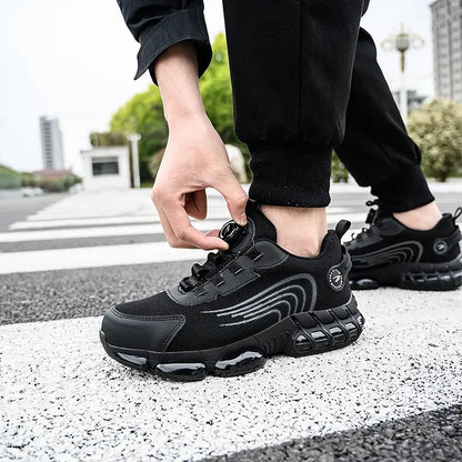 Men's Outdoor Safety Work Shoes with Steel Toe & Non-Slip Sole