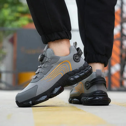 Men's Outdoor Safety Work Shoes with Steel Toe & Non-Slip Sole