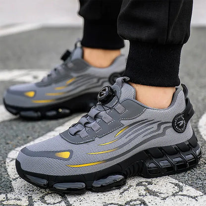 Men's Outdoor Safety Work Shoes with Steel Toe & Non-Slip Sole