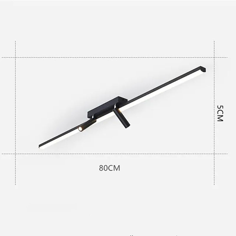 Adjustable LED Ceiling Spotlight Linear Flush Mount Light