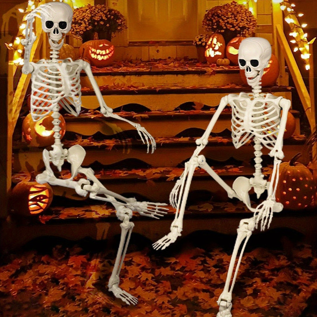 Large 5.5ft Halloween Skeleton Posable Outdoor Display Figure