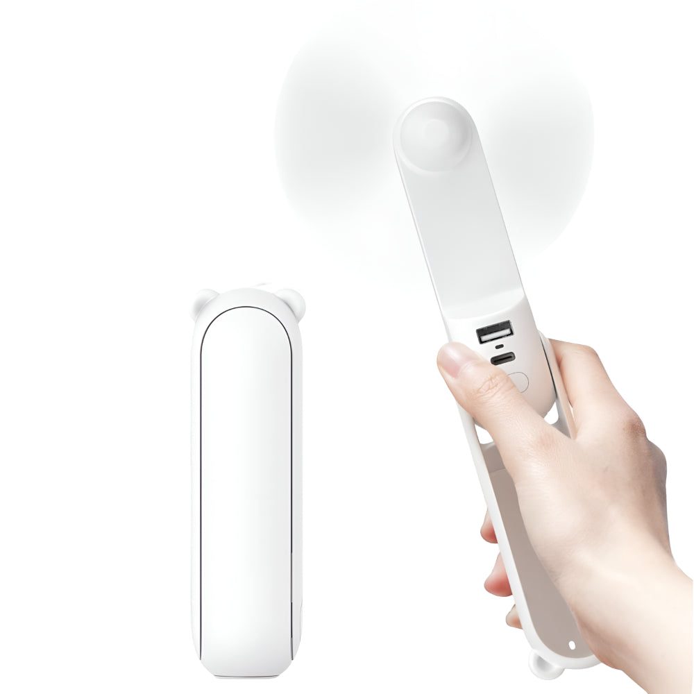 Ventilatore portatile ricaricabile USB con design pieghevole tascabile