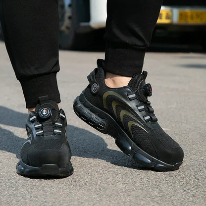 Men's Outdoor Safety Work Shoes with Steel Toe & Non-Slip Sole