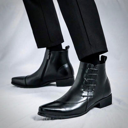 Men’s Classic Dress Boots For Formal And Smart Outfits With Sleek Design