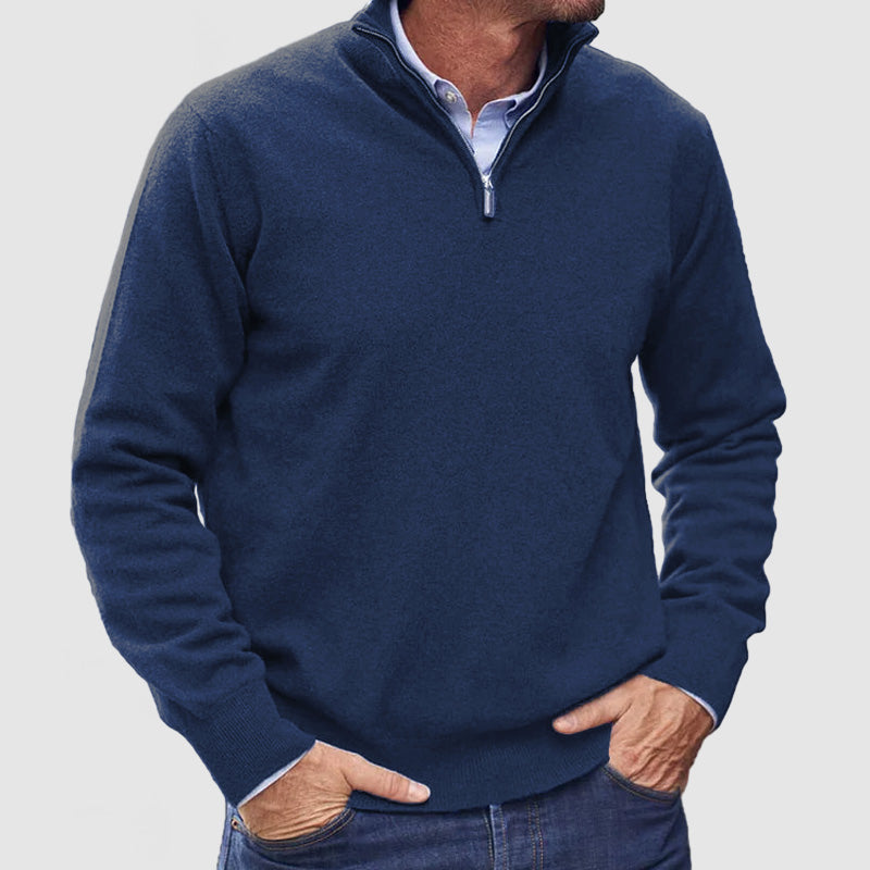 Men's Zip Sweater  Lightweight Everyday Layer with Timeless Appeal