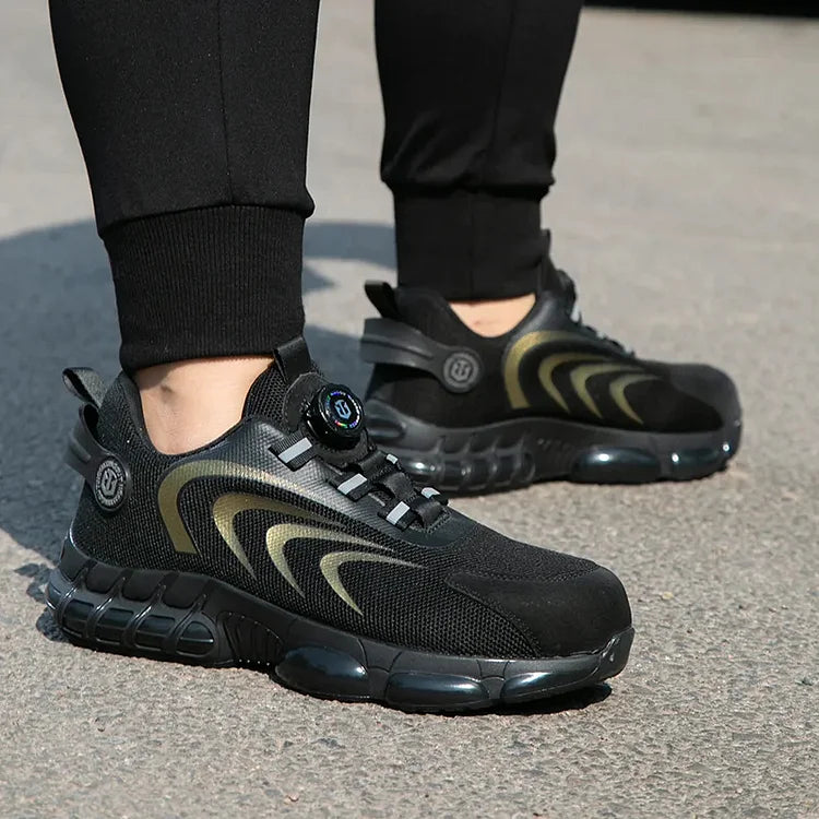 Men's Outdoor Safety Work Shoes with Steel Toe & Non-Slip Sole