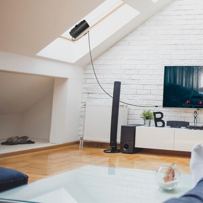 Amplified Indoor TV Antenna with Wide Signal Coverage