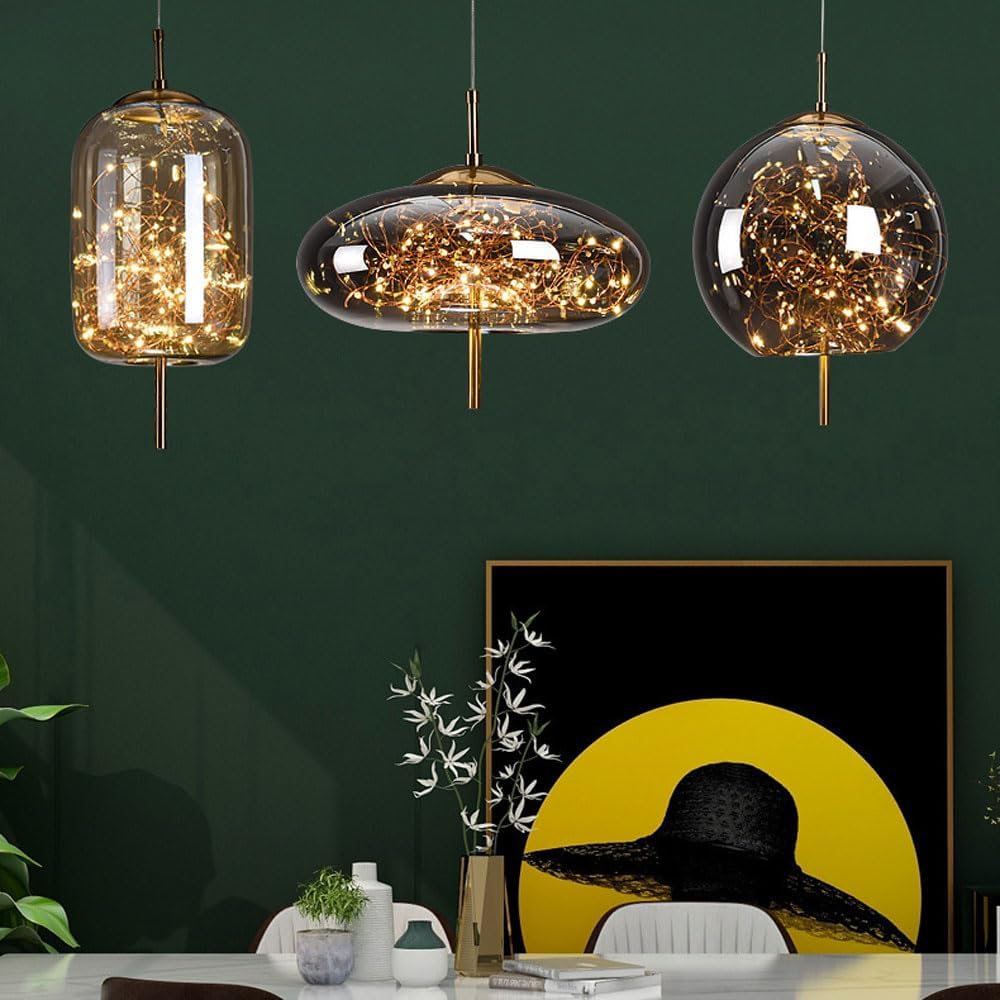 Contemporary Pendant Light LED Hanging Ceiling Fixture