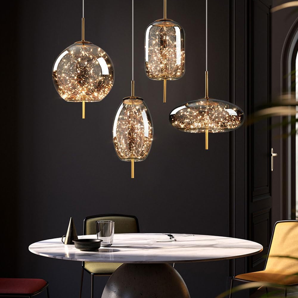 Contemporary Pendant Light LED Hanging Ceiling Fixture