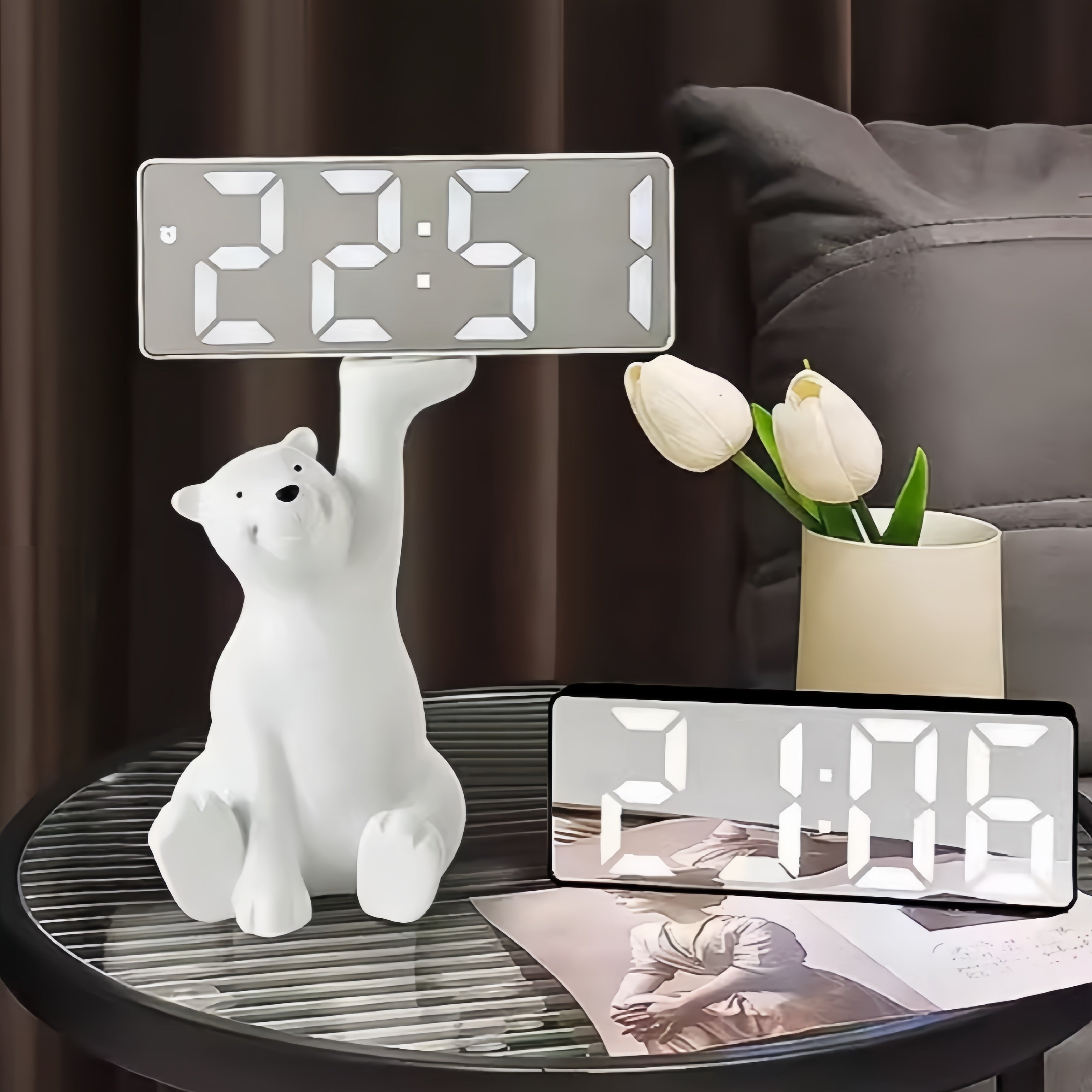 Digital Sunrise Alarm Clock Light Simulation with Snooze Function