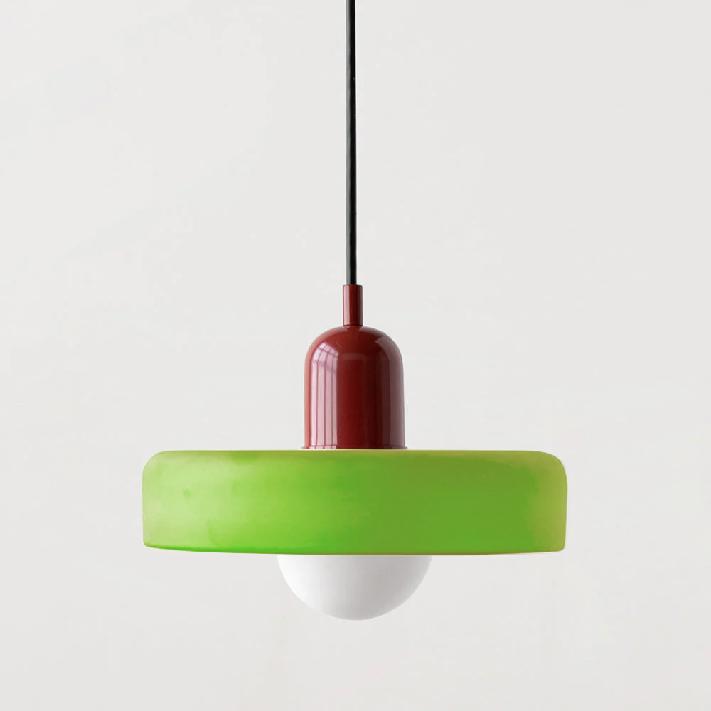 Contemporary Art Pendant Light Colored Glass Style Ceiling Lamp