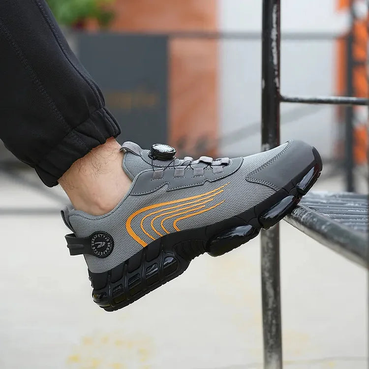 Men's Outdoor Safety Work Shoes with Steel Toe & Non-Slip Sole