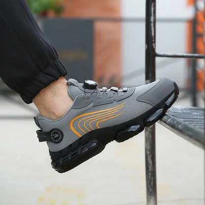 Men's Outdoor Safety Work Shoes with Steel Toe & Non-Slip Sole