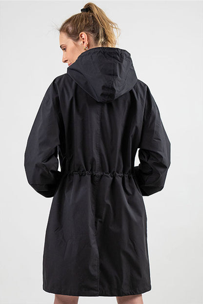 Women’s Waterproof Oversized Hooded Rain Jacket