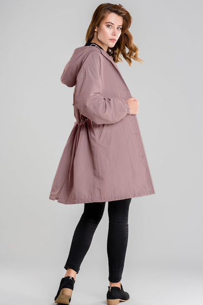 Women’s Waterproof Oversized Hooded Rain Jacket