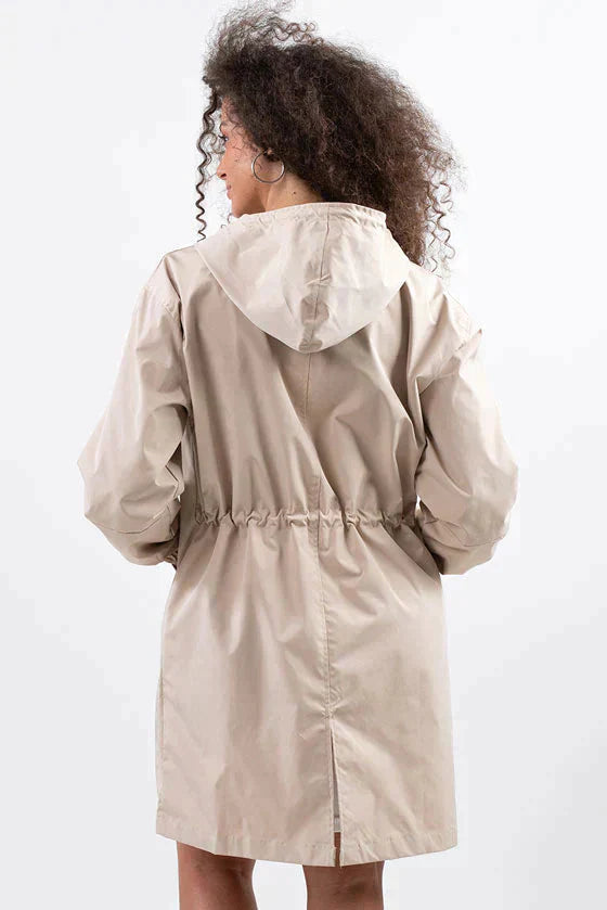 Women’s Waterproof Oversized Hooded Rain Jacket