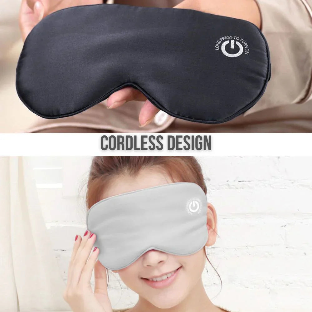 Adjustable Heated Eye Mask Portable Cordless Comfort